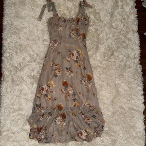 Sweet Lemon Beige Floral Dress